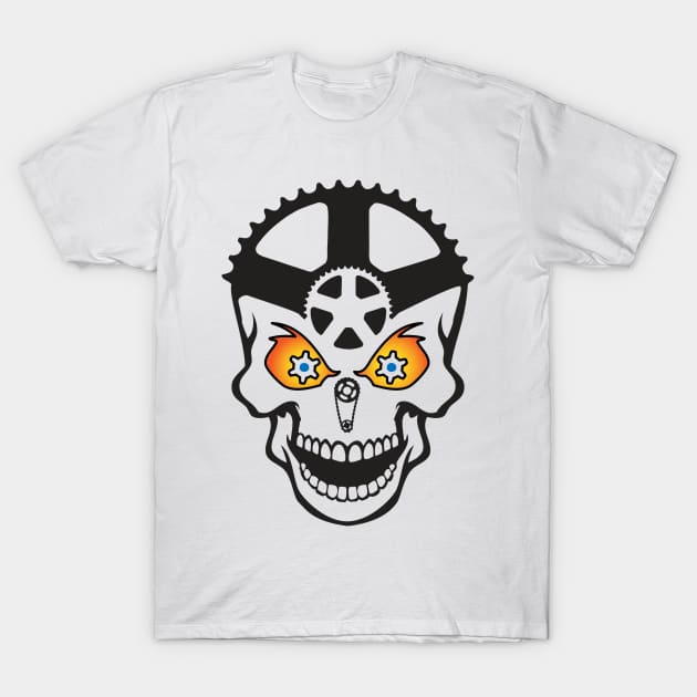 Skull Design for Biker Lovers T-Shirt by justSVGs